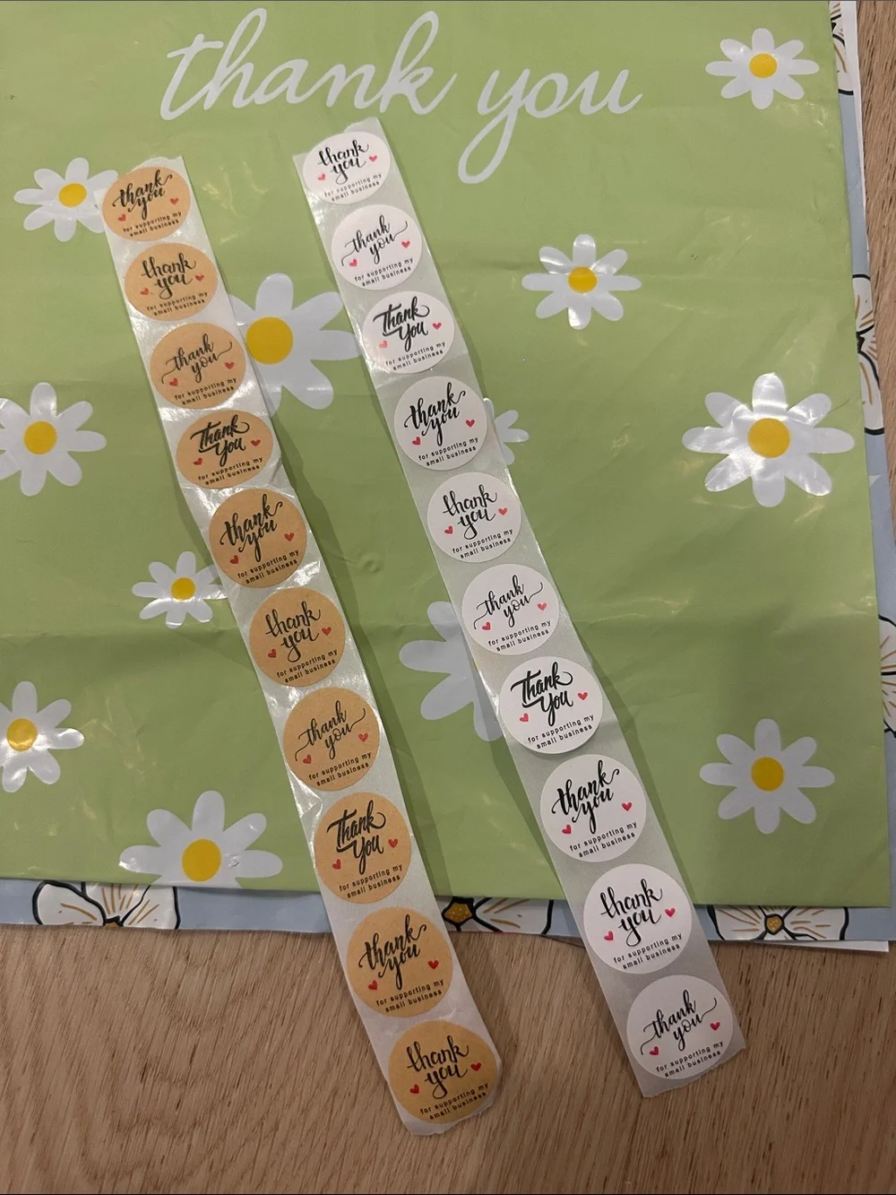 20 PCS Poly Mailer 10x13 with multiple design and 20 Thank you stickers